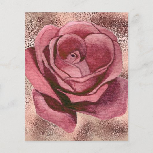 予算バラ金ゴールド30th誕生日パーティの招待状 チラシ (裏面)