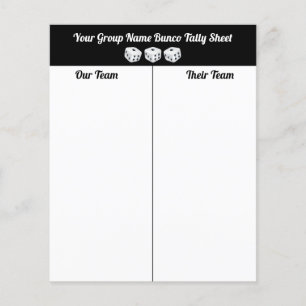 予算バンコサイコロ表の集計シート チラシ