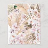 予算パンパスグラスの葉の蘭の素朴結婚性の チラシ (裏面)