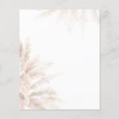 予算パンパスグラススクリプトベビーシャワーありがとう (裏面)