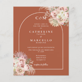 予算パンパスグラスフォトモノグラムウェディング招待