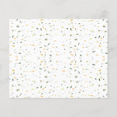 予算パーティーのジャングルベビーシャワー招待状 (裏面)