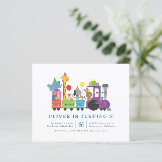 予算パーティー動物トレイン子供の誕生日パーティー (スタンド正面)