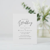 予算パープルイエローグレーカラーウェディング招待 (スタンド正面)