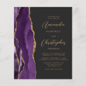 予算パープル金ゴールドアガート暗いQRコード結婚ズ (正面)