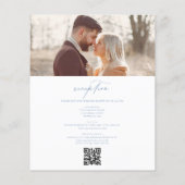 予算ビクトリアン写真QRコー結婚ド (裏面)