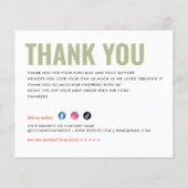 予算ビジネス名あなた魔法レトロありがとう (裏面)