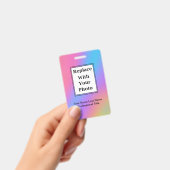 予算ビジネス従業員の写真IDバッジ バッジ (手持ち)