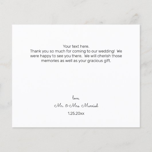 予算ビーチと海ありがとう (裏面)