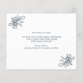 予算ビーチスクリプト3 Photo Collageクリスマスカード (裏面)