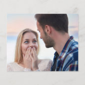 予算ビーチテーマ婚約発表写真 (裏面)