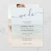 予算ビーチフロントヴィンテージ結婚ハワイアン (正面/裏面)