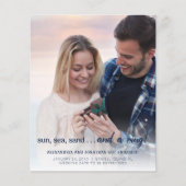 予算ビーチ写真婚約のお知らせ (正面)