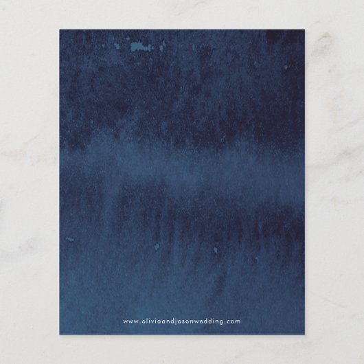 予算ビーチ文字列ライト結婚式招待状 (裏面)