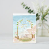 予算ビーチ沿岸ブライダルシャワー招待 (スタンド正面)