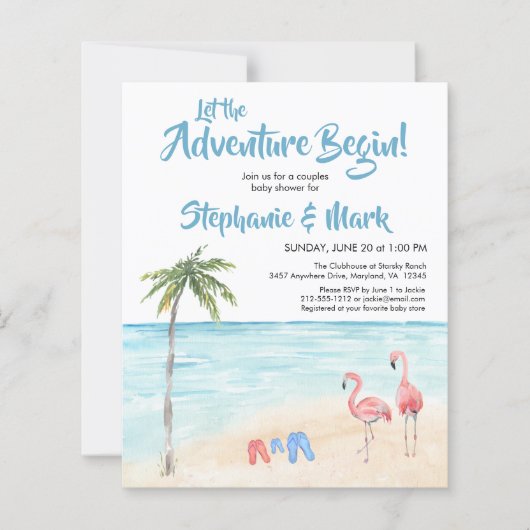 予算ビーチ海サーフアドベンチャーベビーシャワー (正面)