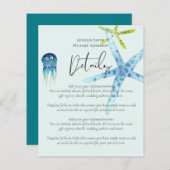 予算ビーチ海ライフ結婚のエンクロージャ詳細 (正面/裏面)