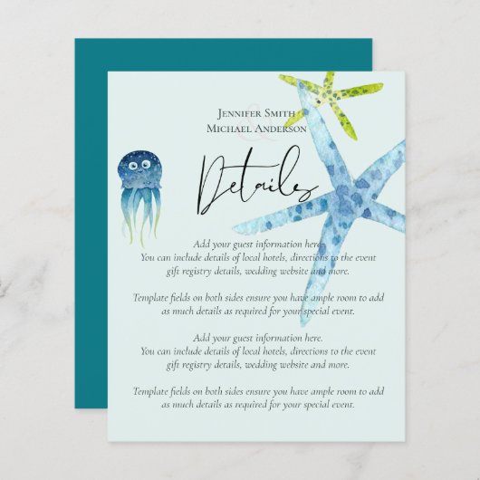 予算ビーチ海ライフ結婚のエンクロージャ詳細 (正面/裏面)