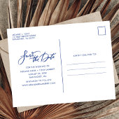 予算ビーチ結婚式日付の保存 案内ポストカード