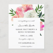 予算ピンクとホワイトグレーのフローラ日付を保存2 (正面)