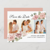 予算ピンクのフローラ写真の保存日付 (正面/裏面)