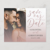 予算ピンクの写真の日付を結婚保存 (正面)