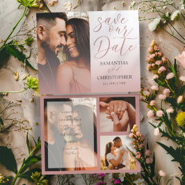 予算ピンクの写真の日付を結婚保存