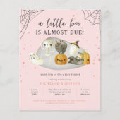 予算ピンク小さなブーブハロウィーン赤ちゃんシャワー (正面)