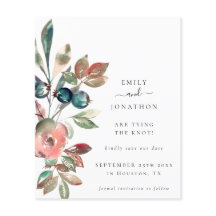 予算ピンク花模様QRコード結婚式日付を保存