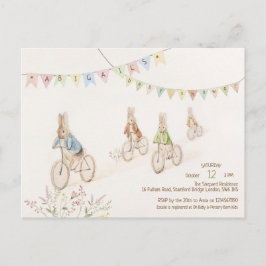 予算ピーター・ザ・ラビットバニー性別ベビーシャワー ポストカード