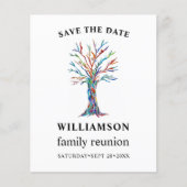 予算ファミリのツリー懇親会保存日付 (正面)