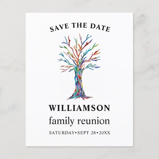 予算ファミリのツリー懇親会保存日付 (正面)