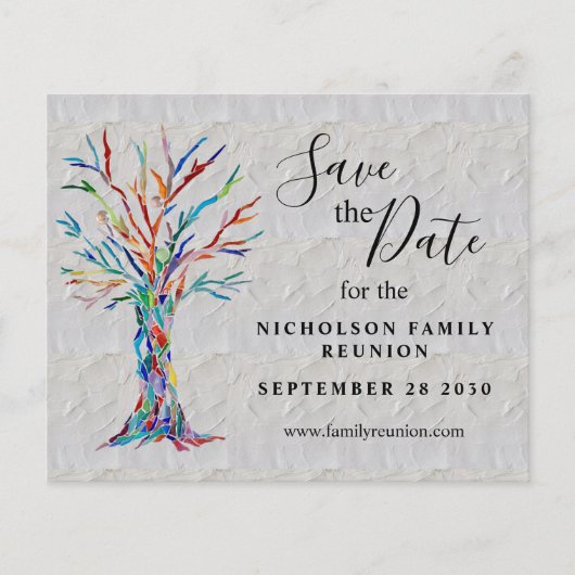 予算ファミリのツリー懇親会保存日付 (正面)