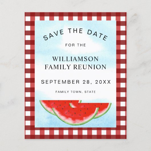 予算ファミリ懇親会スイカ保存日付 (正面)