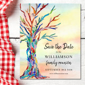 予算ファミリ懇親会保存日付 チラシ