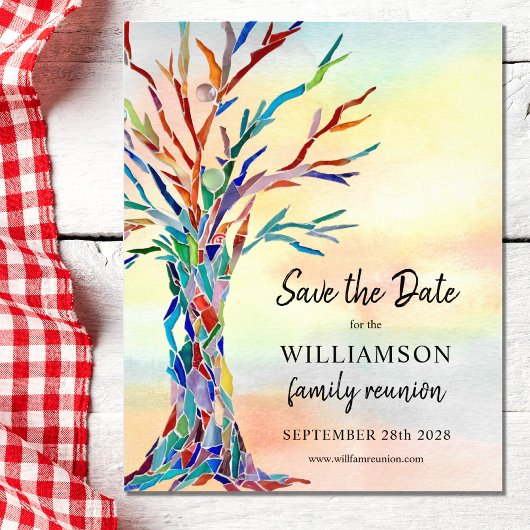 予算ファミリ懇親会保存日付 チラシ