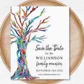 予算ファミリ・ツリー・ファミリ・懇親会保存日付 チラシ