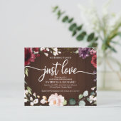 予算ファンシーなし素朴結婚式招待状 (スタンド正面)