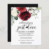 予算ファンシー結婚式招待状 (正面/裏面)