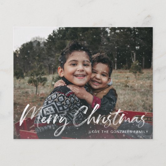 予算フェイク雪メリークリスマス チラシ (正面)