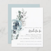 予算フェスティバルの葉ブライダルシャワー招待 (正面/裏面)