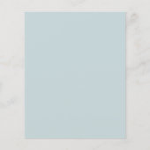 予算フェスティバルの葉ブライダルシャワー招待 (裏面)