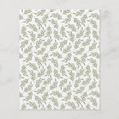 予算フェスティバルリースクリスマスホリデーカード (裏面)