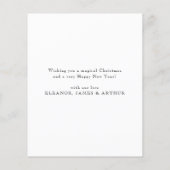 予算フェスティバル暖炉メリークリスマスカード (裏面)