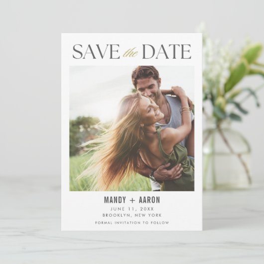 予算フォトウェディング日付の保存 セーブザデート (スタンド正面)