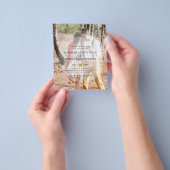 予算フォトオーバーレイ結婚式の招待フライヤー チラシ (手)