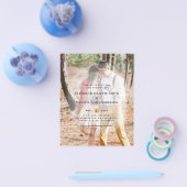 予算フォトオーバーレイ結婚式の招待フライヤー チラシ (シングル)