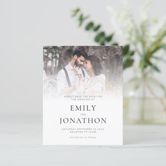 予算フォトオーバーレイQRコードウェディング日付の保存 (スタンド正面)