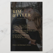 予算フォトオーバーレイQR RSVP結婚式招待状 (正面)