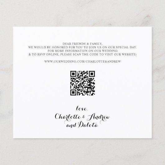 予算フォトコラージペットウェディング日付を保存 (裏面)